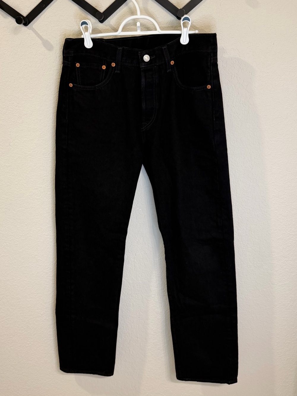 Levi’s 501 Original Fit Black Straight Leg Jeans Men’s 30x32 Button Fly